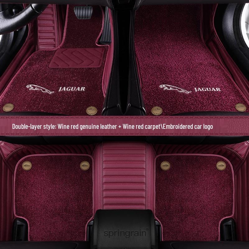 Genuine Leather Full Surround Floor Mats for Jaguar XFL, XEL, XE, XF, XJL, F-PACE, E-PACE