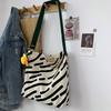 Slouchy Canvas Shoulder Bag for Women with Large Capacity