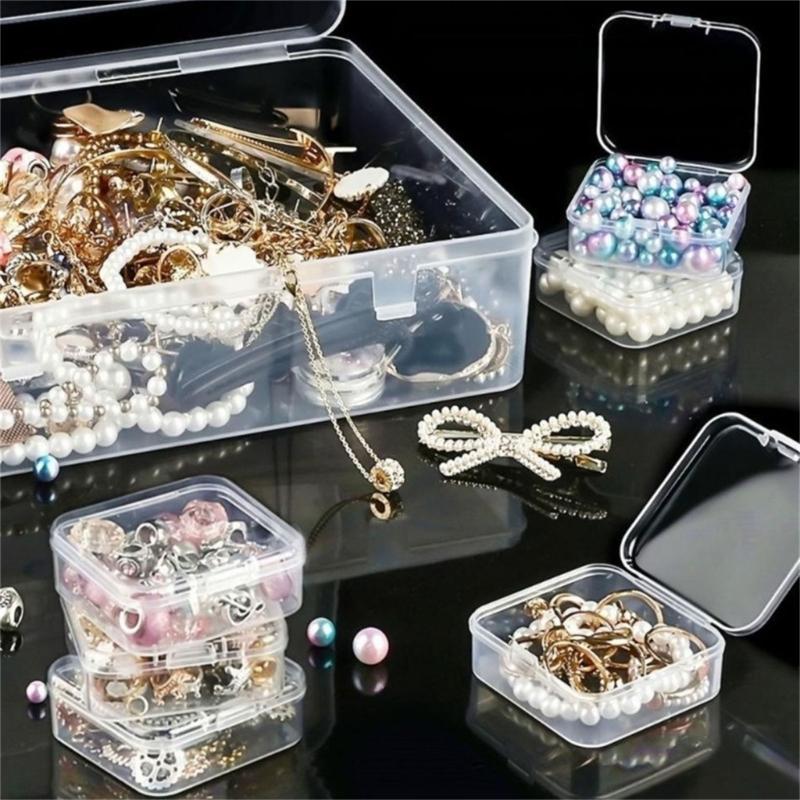 Clear Sturdy Plastic 30 Divider Storage Box Portable Accessory for Efficient Organization of Small Household Items