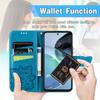 For Motorola Moto G72 4G PU Leather Folio Case Imprinted Butterfly Pattern Stand Wallet Magnetic Phone Cover