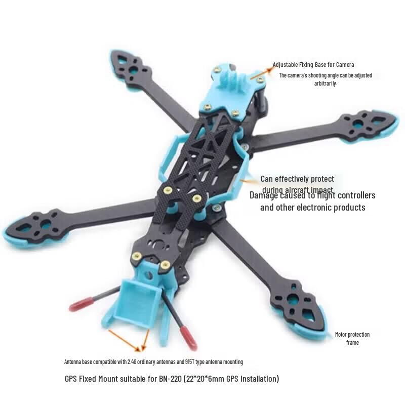 MAK4 Carbon Fiber 7-inch FPV Drone Frame