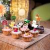 27 PCS Farm Animal Cake Decorations Party Decorations for Birthday Parties, Livestock Farm Cartoon Coasters Party Supplies