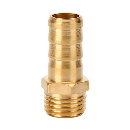 Brass Hose Barb Fittings Adapter Connector High Strength Rustproof Corrosion Resistant Hose Barb Male Fittings Accessories