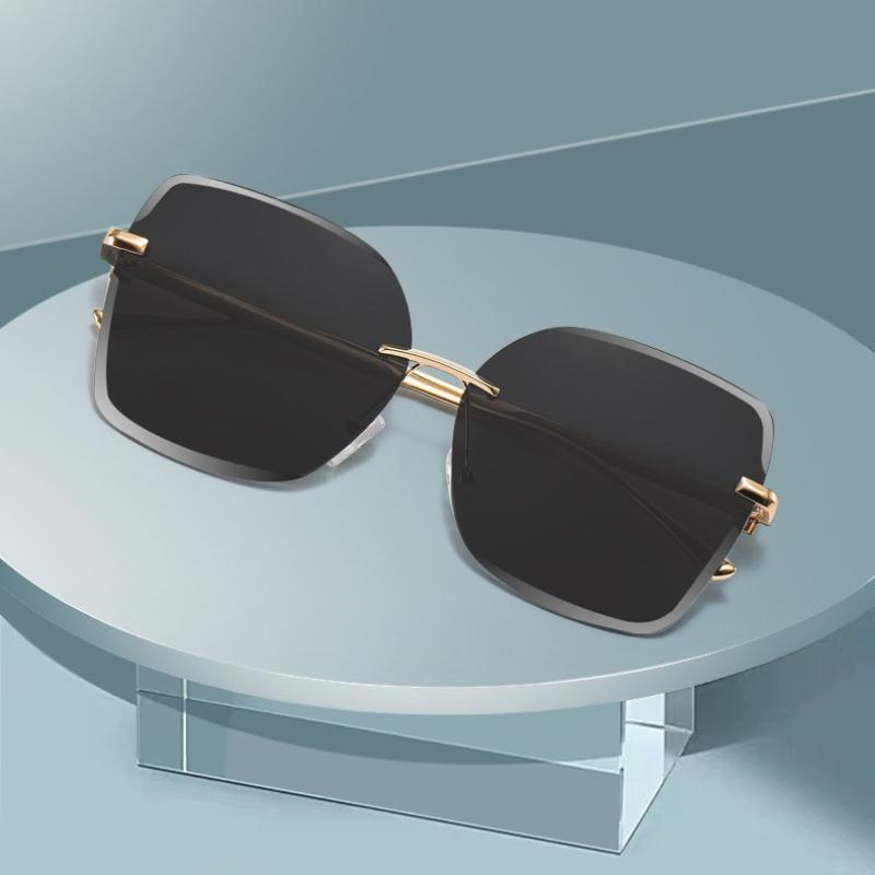 Woman Premium Stylish Sunglasses Rimless Female Eyeglasses Outdoor Casual Sun Eyeglasses Lentes De Sol Mujer