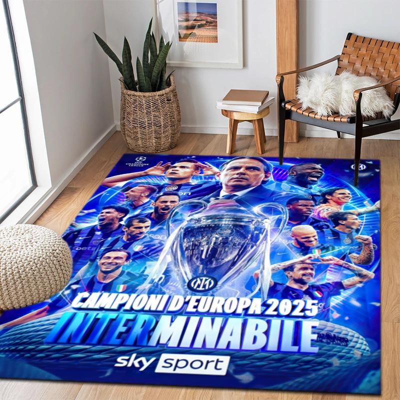 Famous F.C. Internazionale Milano Football Player Lautaro Martínez Carpet Is Suitable for Living Room and Bedroom Office Decorative Carpet L8
