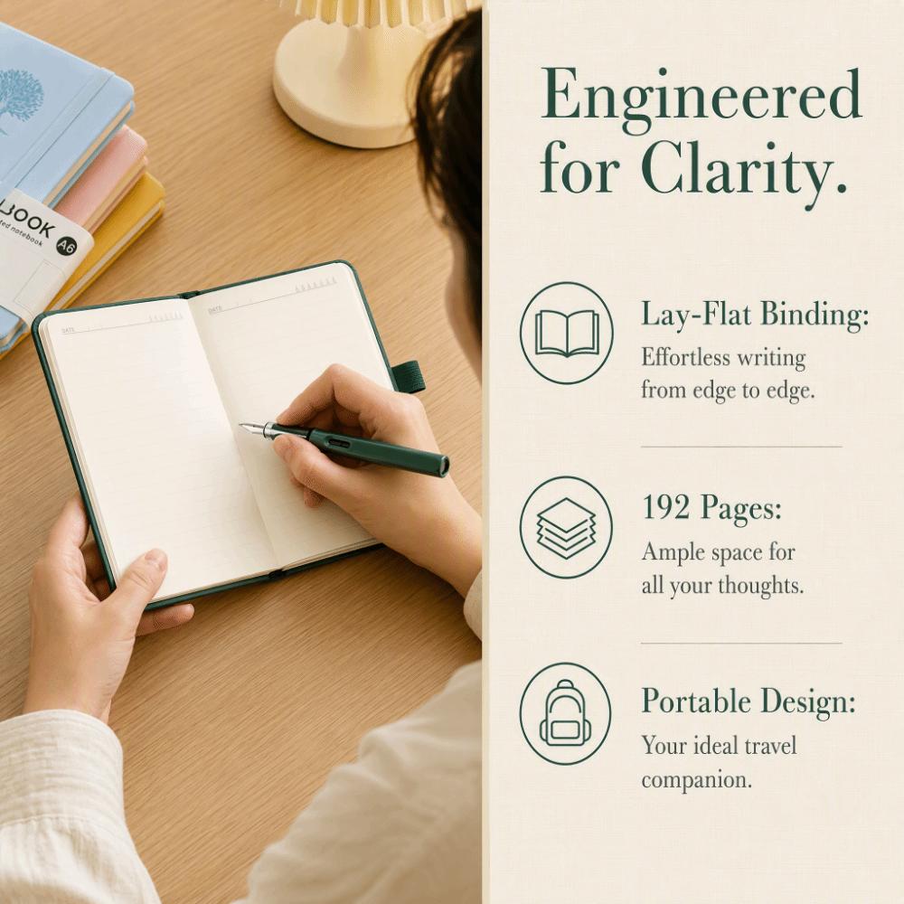 192 Pages Notepad Thickened Diary Book High Quality A6 Notebook  Students