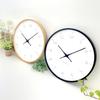 KATOMOKU plywood wall clock, black, km-71BK, sweep movement, 304mm diameter (quartz clock)