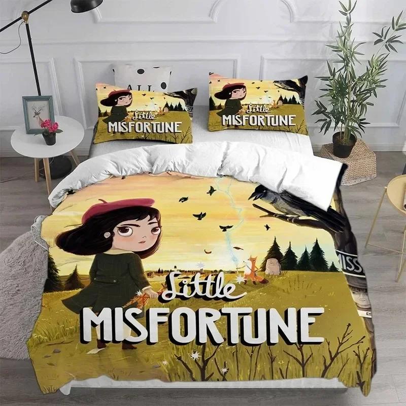 Home Textiles Little Misfortune Bedding Sets Comforter Quilt Bed Cover Duvet Cover Pillow Case Sets Kids Adult Size