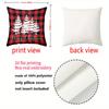 2D flat printing Christmas Pillows Wonderful Patterns Merry Style Polyester pillowcase sofa decorative cushion cover