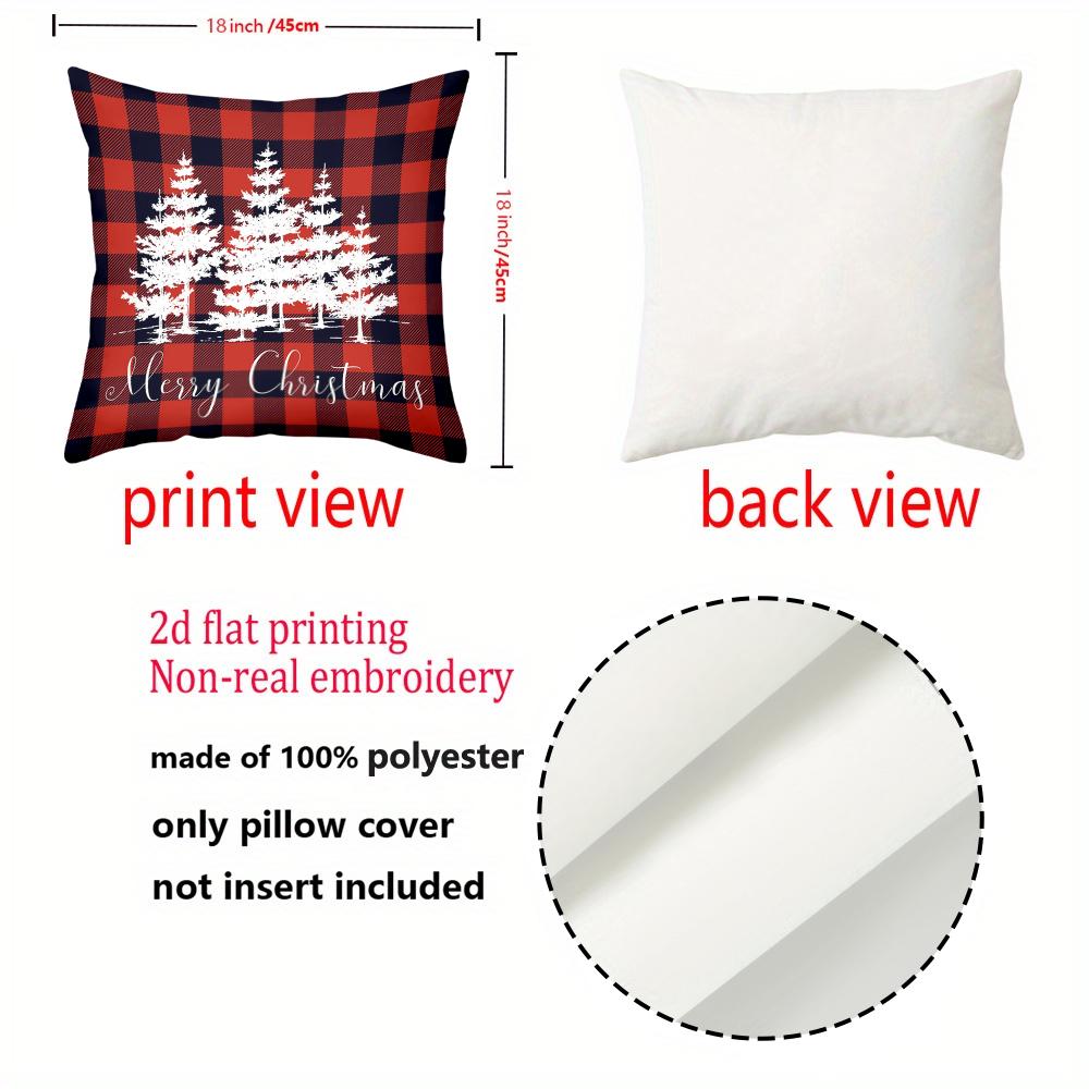 2D flat printing Christmas Pillows Wonderful Patterns Merry Style Polyester pillowcase sofa decorative cushion cover