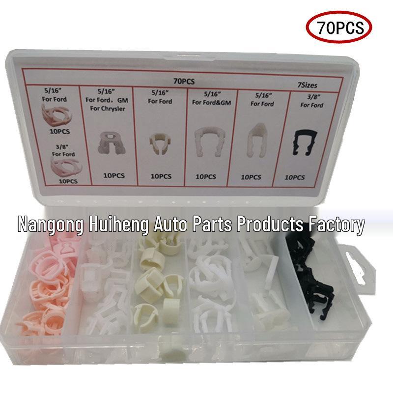 

70-Piece Universal Fuel Line Clip Kit for Ford & GM
