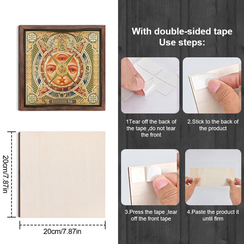 Decorative painting of Orthodox icons,Consecrated icon "The All-seeing eye of God",Photo frame painting,Christian Wall Art,20cm*20cm,Spiritual gift