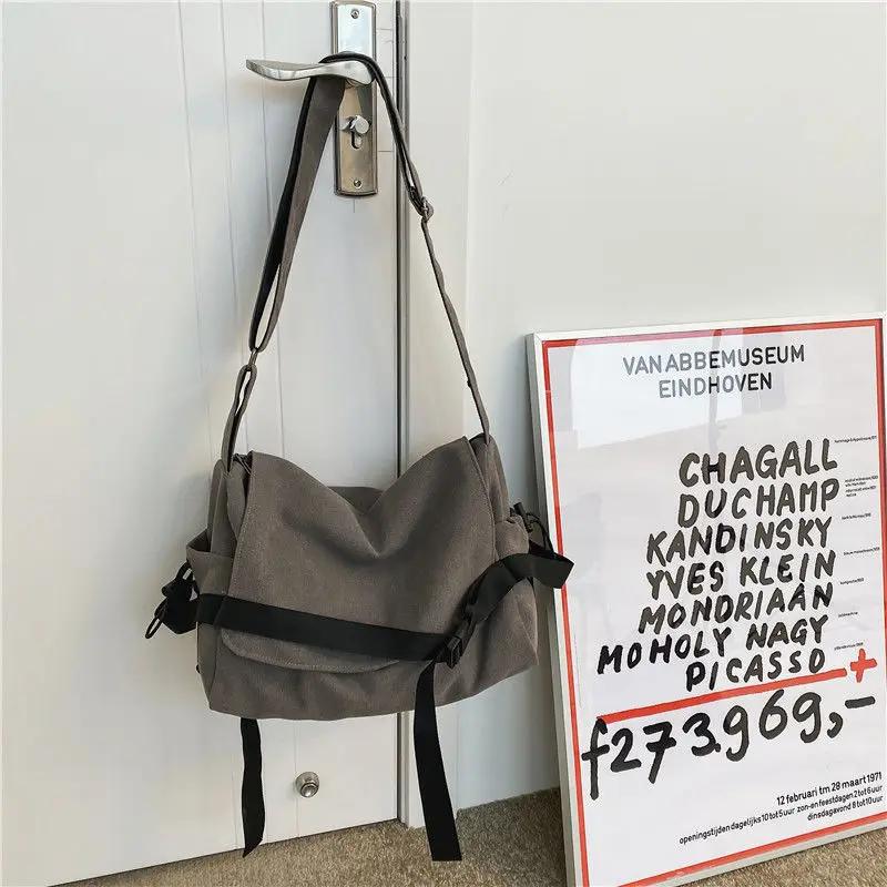 

Male Canvas Messenger Bag Large Capacity Handbags Shoulder Bag Teen Men s Student School Bags Fashi Men Crossbody Bags Bolsos сірий
