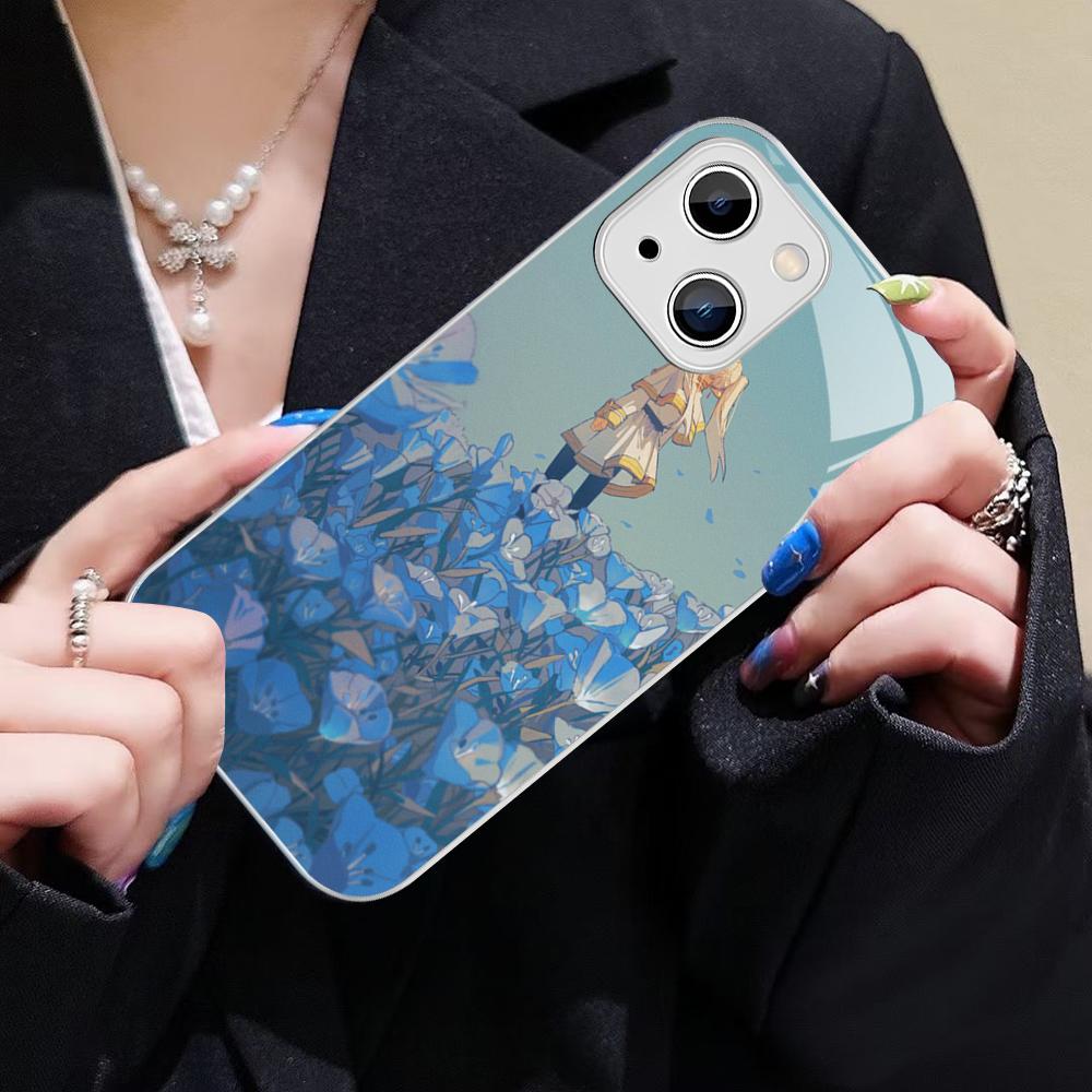 Hot Japan Anime Comics Frieren Phone Case For IPhone 14 13 12 Mini 11 Pro XS Max X XR 14 Plus Tempered Glass Cover