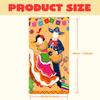 1 Pc Cinco De Mayo Fiesta Couple Photo Door Banner For Party Supplies, Mexican Photography Backdrop Decoration, Mexican Theme