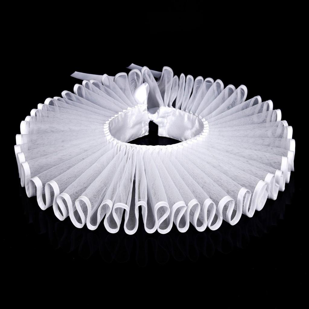 Karnaval Palyaço Fırfırlı Yaka - Retro Cosplay Aksesuarı