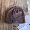 Solid Trendy Color High Top Wool Hat Letter Pattern Youth Streetwear Season Cold