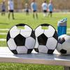 24 Pack Soccer Snack Bags with Handles Reusable Resealable Candy Bags Stand Up Bottom Gift Bags for Soccer Game Day Training Birthday Party Supplies