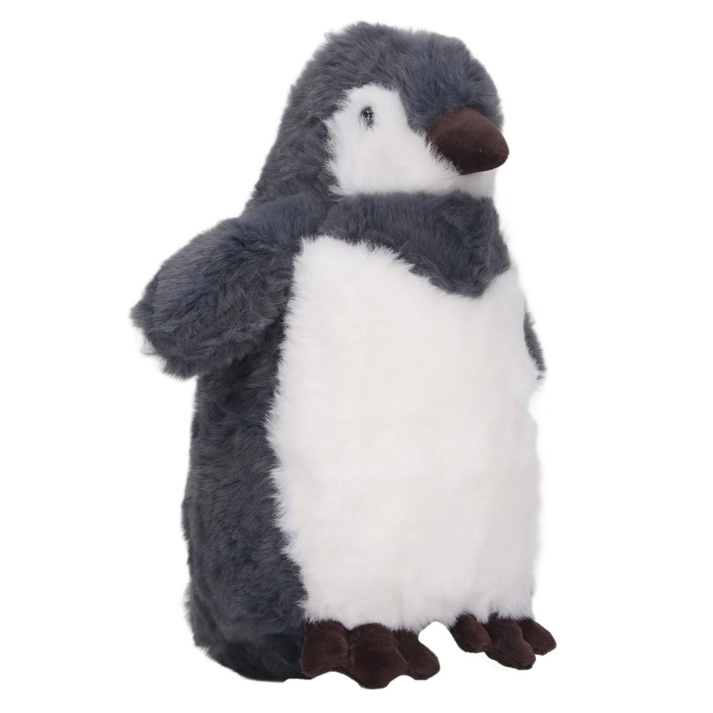 Penguin Plush Cute Soft Fluffy Stuffed Animal Plush Doll Toy for Kid Birthday 9.84in Grey