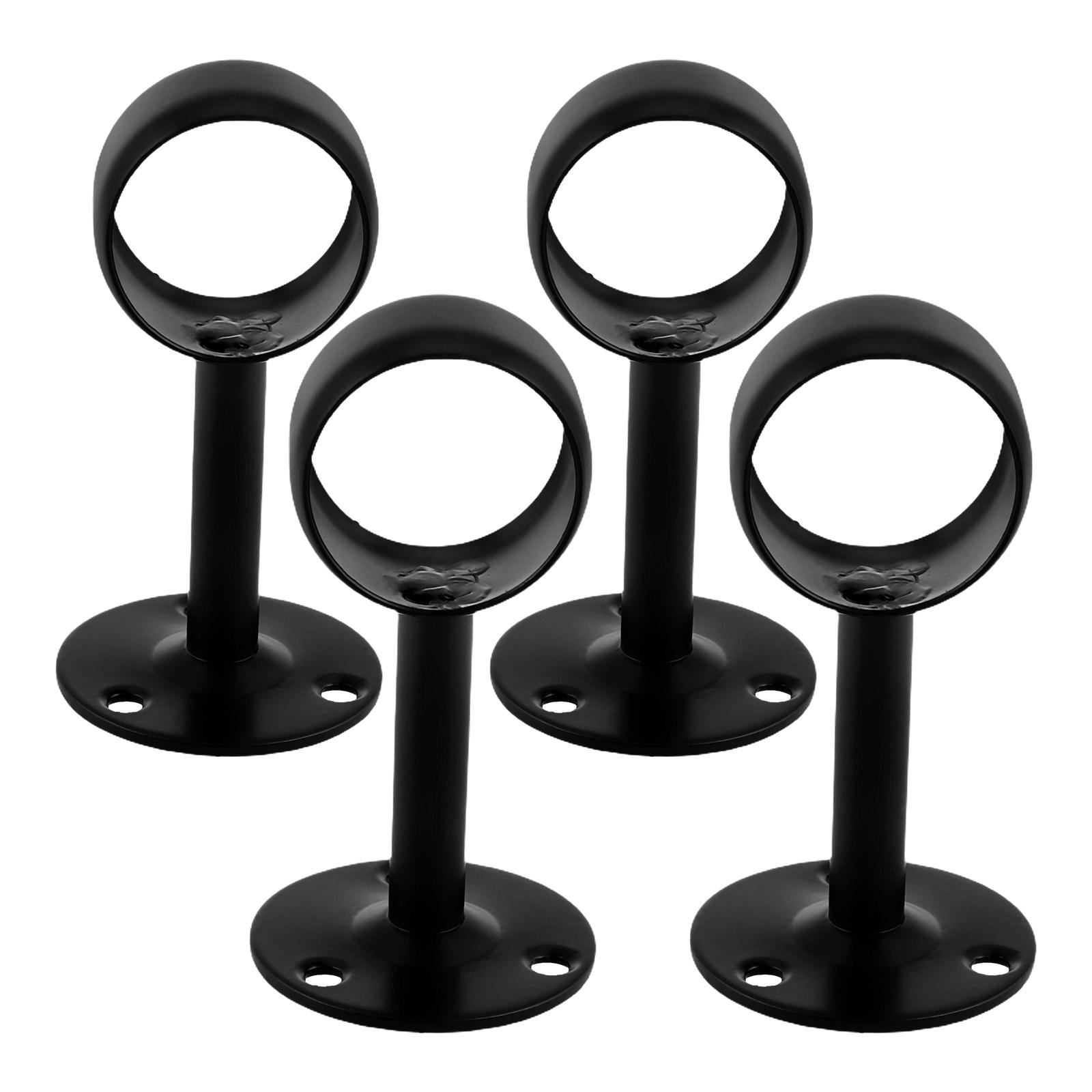 

4Pcs Closet Rod Support Bracket Heavy Duty Adjustable Center Support Ceiling Mount Pipe Holder for Closet Wardrobe other