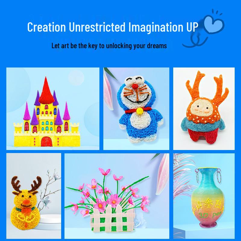 3D Printing Pen for Kids: DIY Brush, Educational Toy, High-Temperature Graffiti Tool