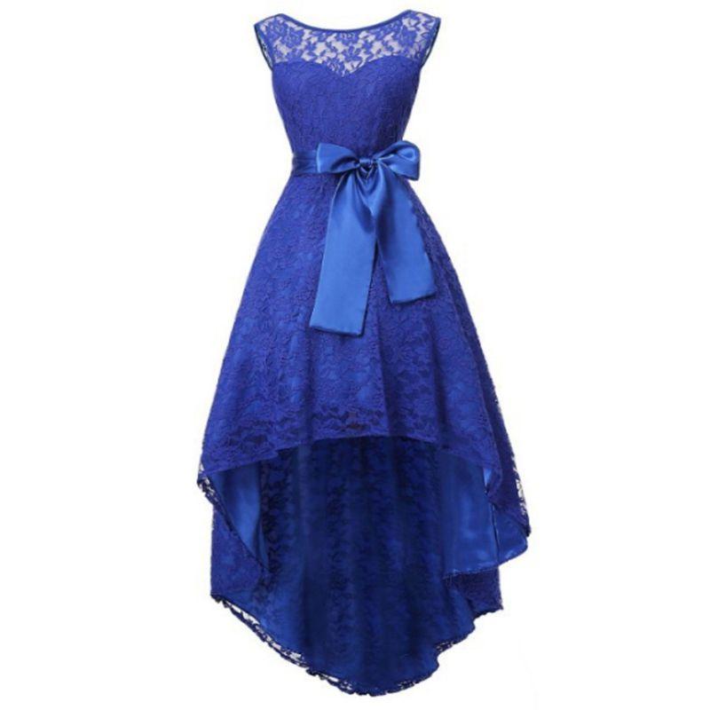 

Elegant Womens Lace Long Bridesmaid Dress For Formal Weddings And Cocktail Parties M тёмно-синий