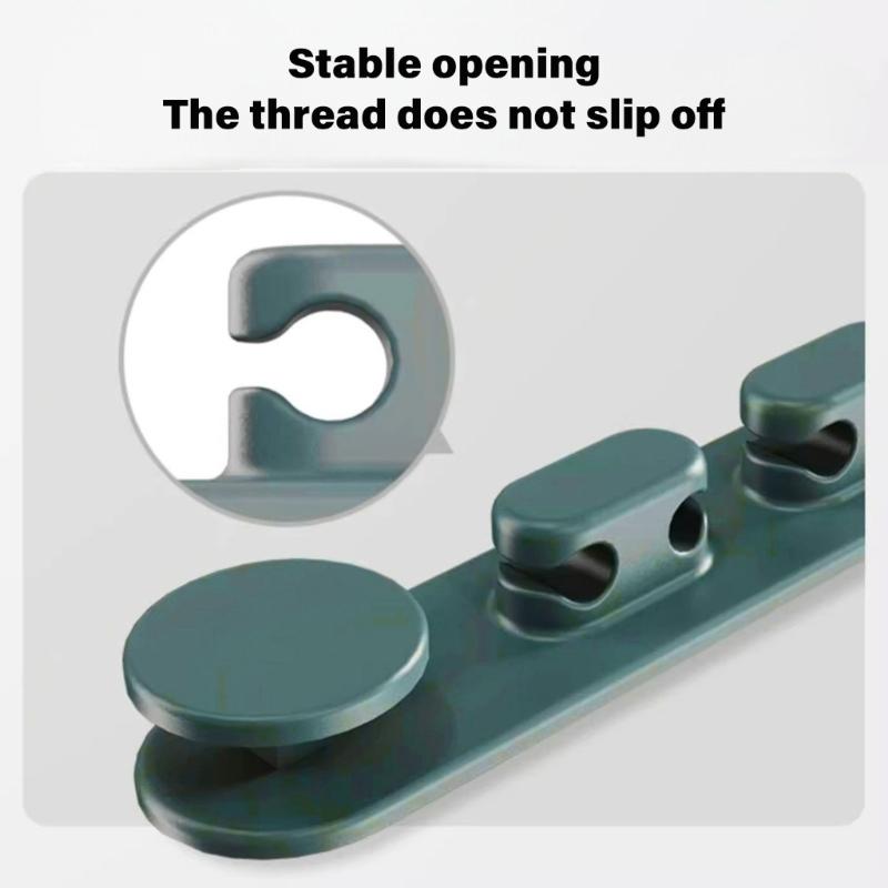 Multipurpose Adhesive Cable Management Clip For Under Desk Charging Station Durable Construction Wire Storage Clip