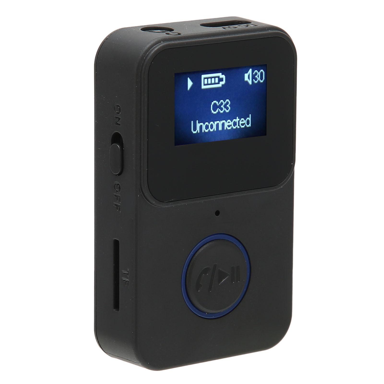 

C33 BT 5.0 2 in 1 Audio Adapter Dual Signal Wireless Audio Adapter with LCD Display