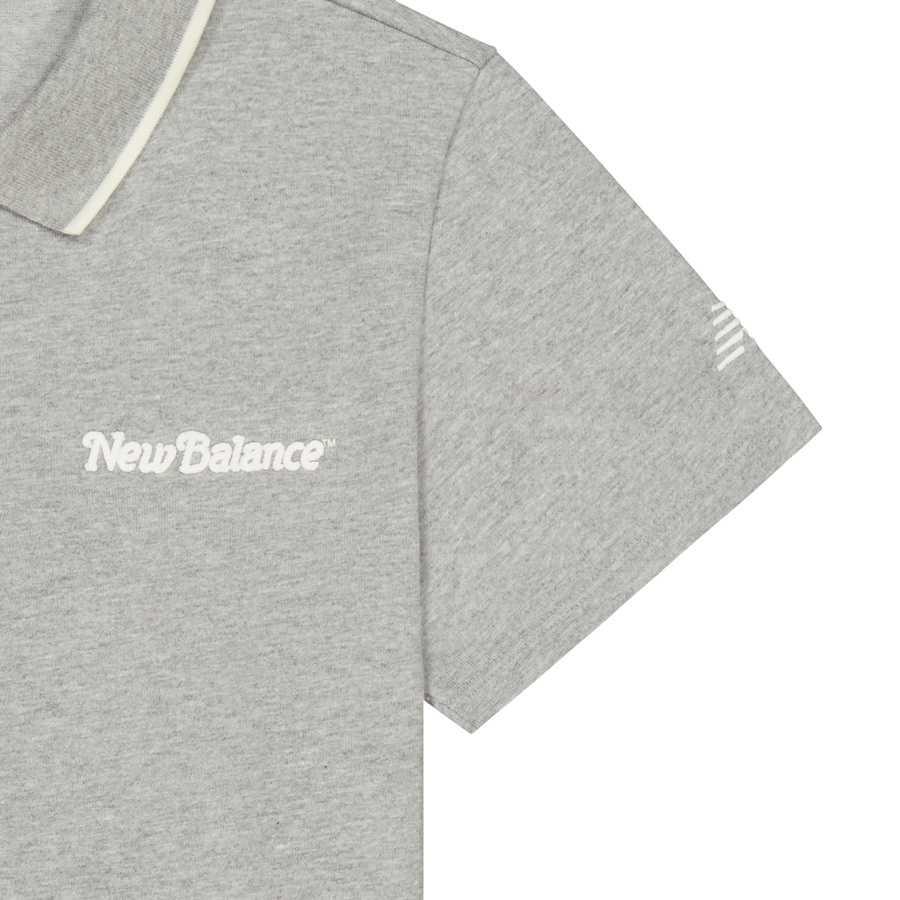 New Balance Polo Shirt Women's Medium Gray NFF22162-MGR