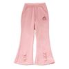 Girls Autumn Flared Casual Pants with Cartoon Print Trendy Sweatpants