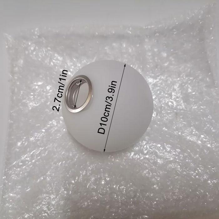 

3 см 2,7 см отверстие резьбовой белый стеклянный плафон замена для E14 E12 винтовой цоколь D10 см D12 см D15 см крышка лампы для держателя резьбы