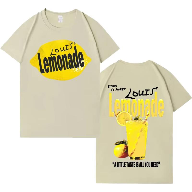 Rapper Louis Tomlinson Lemonade Tour Hip Hop T Shirt Mens Fashion Short Sleeve Tshirt Fans Pop Streetwear Teenagers