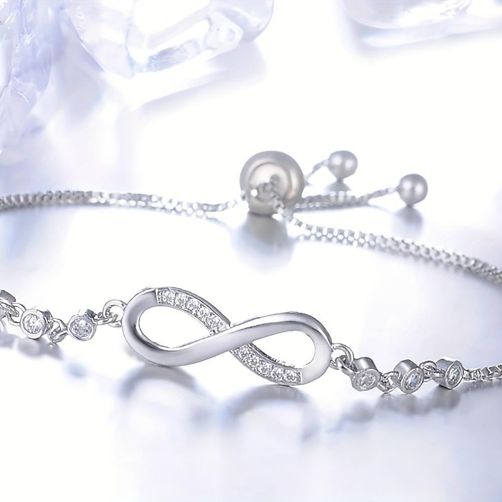 Zircon Lucky Symbol Bracelet Light Luxury Bowknot Bracelet Knot Design Hand Chain  Wedding Jewelry