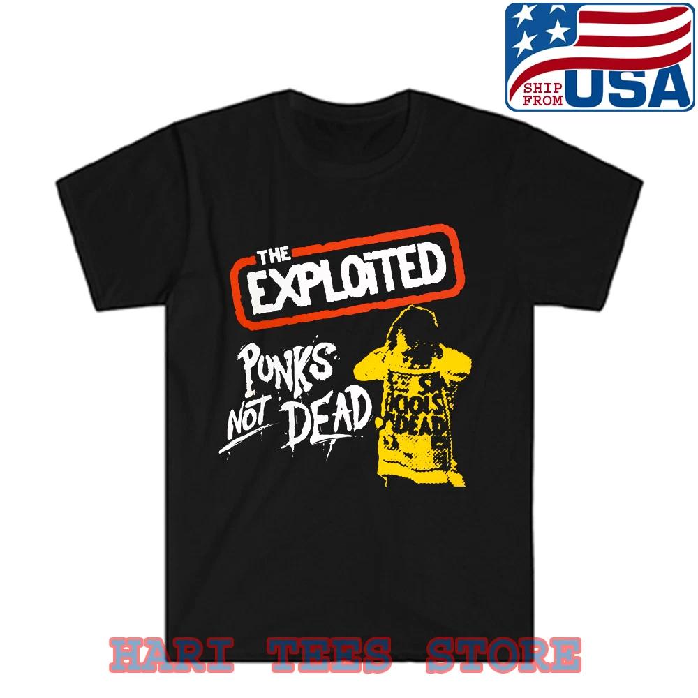 The Exploited Punks Not Dead Men s Black Size S to 5XL 3XL