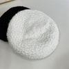 Trendy shiny peacock yarn beret female British retro bud hat versatile face small knitted painter hat