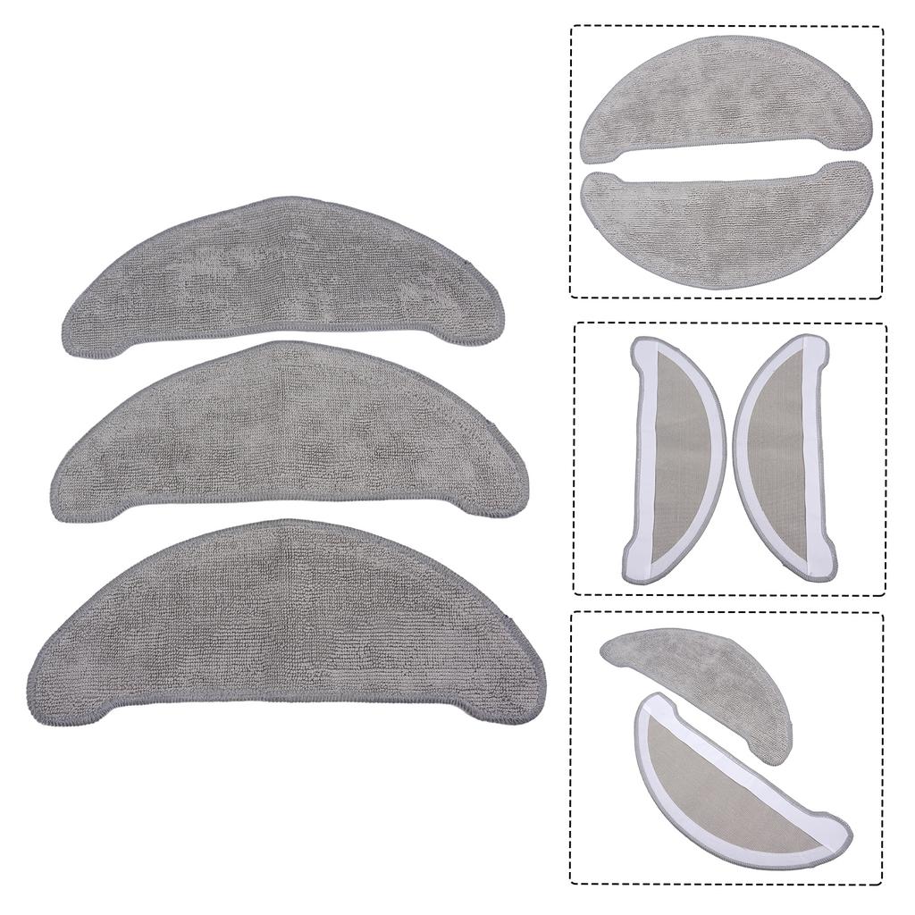 Cleans Every Corner Essential Replacement Set of Three Absorbent Mop Clothes For Your For T10 Plus Robotic Vacuums