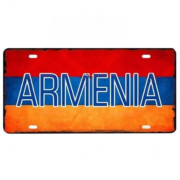 Metal Flag Sign Wall Decor 15x30 Cm Gift for Bar Cafe Office
