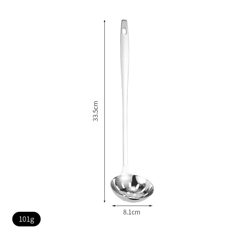 Stainless Steel Soup Spoon Ladle with Colander for Household or Restaurant Use