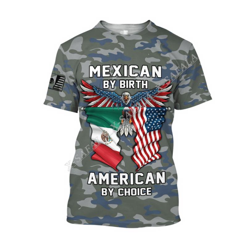 Custom Mexico Flag 3D Printed High Quality Milk Fiber T-shirt Men Casual Top Breathable Quick Dry Summer