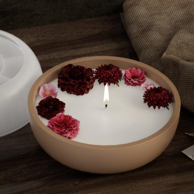 Fruit Bowl Resin Mold Silicone Tray Molds Epoxy Resin Casting Mould for Candle Holder Jewelry Storage Box Mold Decor