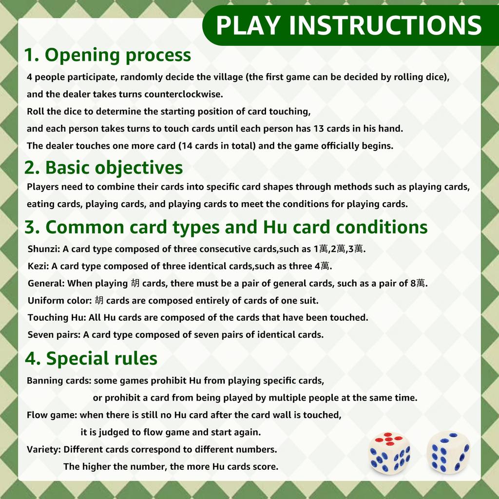 Mini Chinese Mahjong Set Travel Portable Mahjong Chinese Traditional Board Game for Beginners Family Party Games Christmas Gift