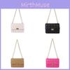 Fashionable Grid Chain Shoulder Crossbody Bag 2024 Spring New Popular Versatile Small Square Bag For Women