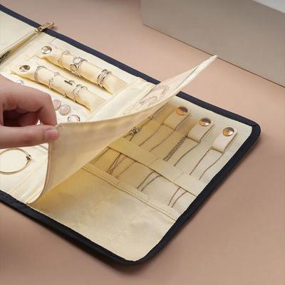 Tragbarer Schmuck-Organizer Ohrring-Boxen Verpackung Reise-Aufbewahrungstasche Schmuckschatulle für die Reise Mädchen-Geschenk