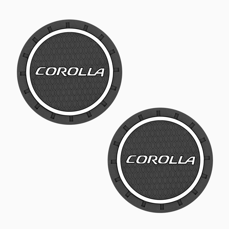 2pcs for Toyota Corolla Car Sticker Auto Water Cup Slot Non-Slip Mat Accessories Car Styling