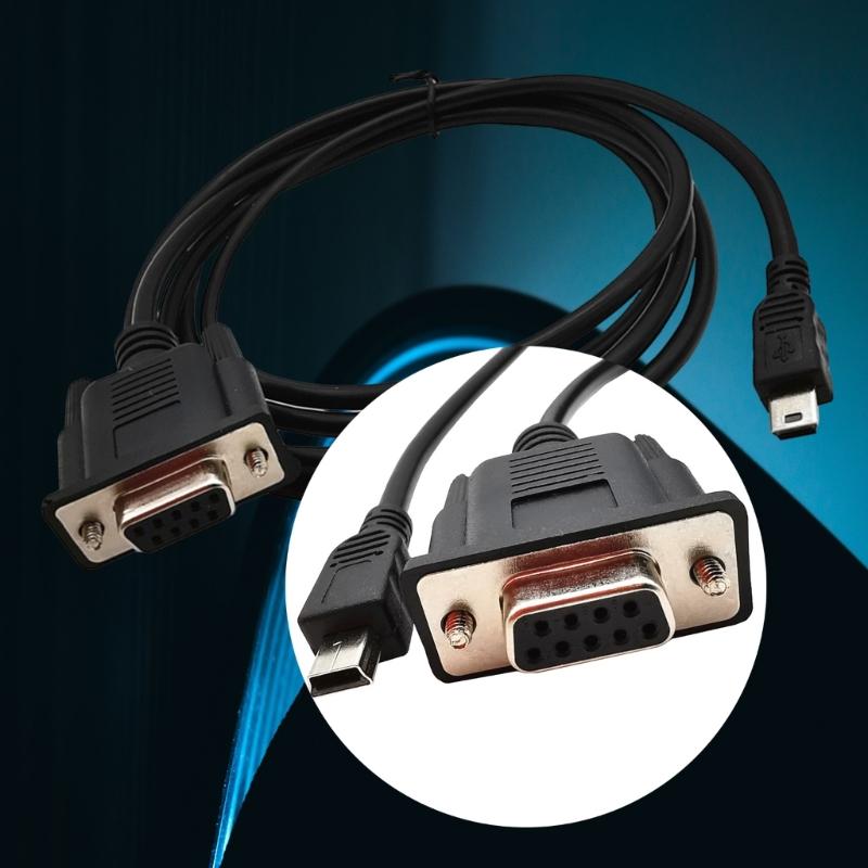 9Pin DB9 Female To Mini USB Plug RS232 Serial Console Cable for 7250 7450 7750 Switches