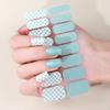 16Tips French Baking-FreeNail Polish Stickers Glitter Stripes Self-Adhesive Full Cover Nail Wraps DIY Manicures Decoration Decal