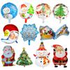 Snowman ChristmasTree Santa Claus Air Balloons Cartoon Balloons Christmas Decorations Aluminum Foil