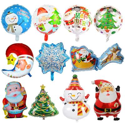 Weihnachtsbaum Partyzubehör Cartoon-Ballons Weihnachtsdekorationen Luftballons Aluminiumfolie