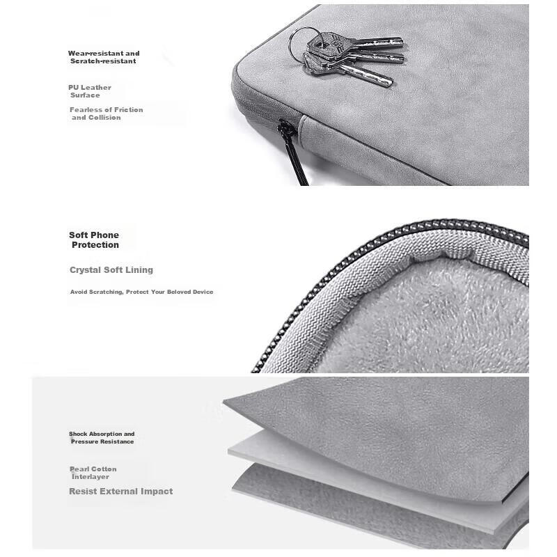 Taikesen Laptop Sleeve Compatible with Huawei, Apple Macbook 14-Inch, Lenovo Shockproof Protective Case for Men And Wome