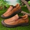 Slip On Outdoor Men'S Loafers Leather Casual Shoes For Men Sneakers Non-Slip Hikking Footwear